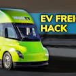 Tesla Semi truck with Watt EV branding