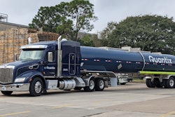 A Quantix Liquid Truck Sits Parked
