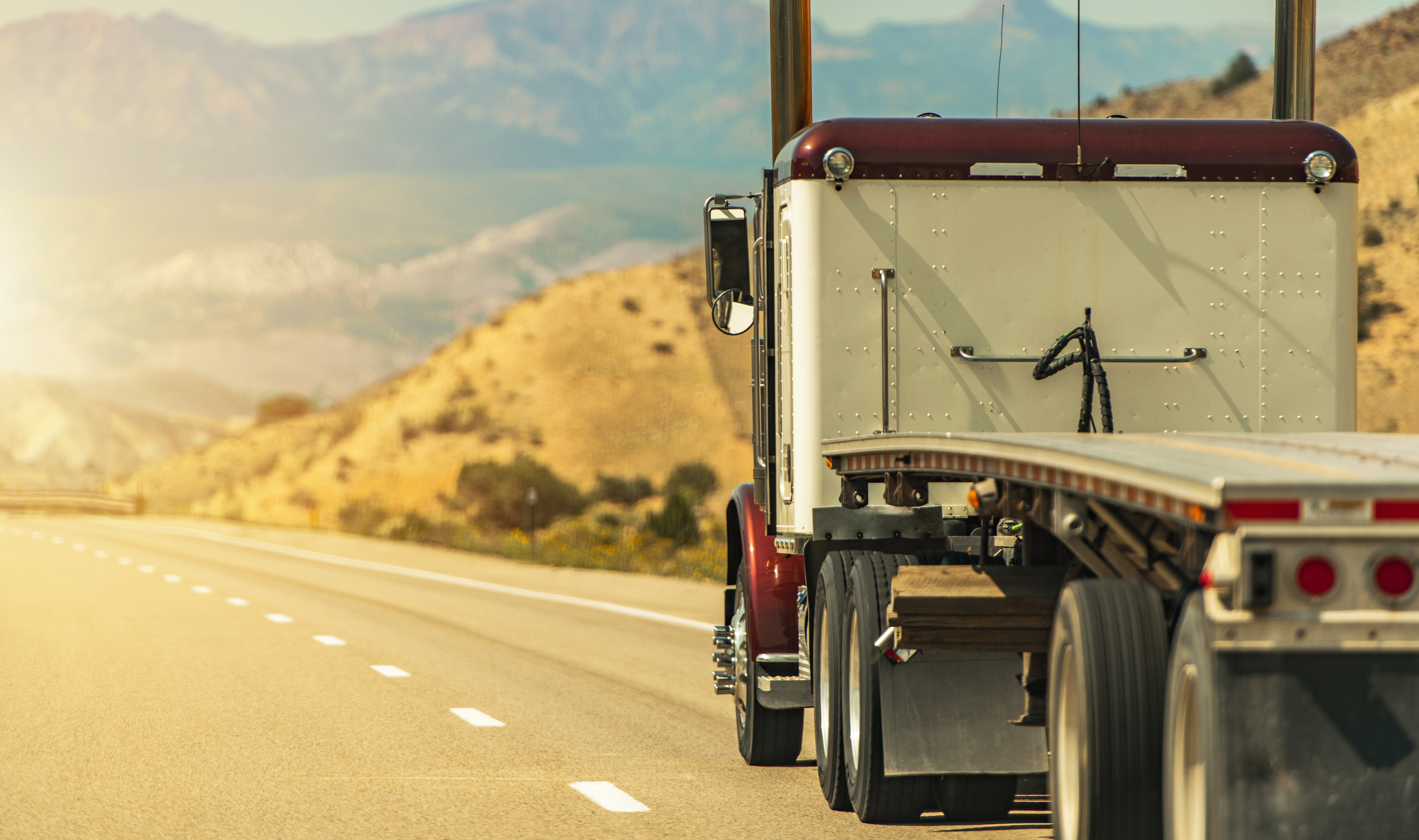 Flatbed Truck Highway Adobe Stock 459185791