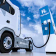 Hydrogen fuel truck charging