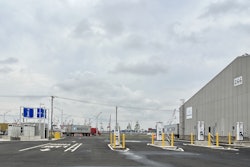 The four direct current fast chargers are located at Port Newark’s truck welcome center at Marlin and Kellogg streets. Drivers are able to give their trucks an opportunity to charge at the station, topping off their vehicles before returning to their primary charging location.