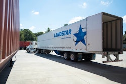 Landstar semi truck and trailer