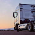 Nikola BEV semi parked