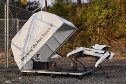 Asylon's DroneDog guards logistics sites against cargo theft.