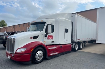 One of those MRL Petes here pictured backed up to a loading dock.