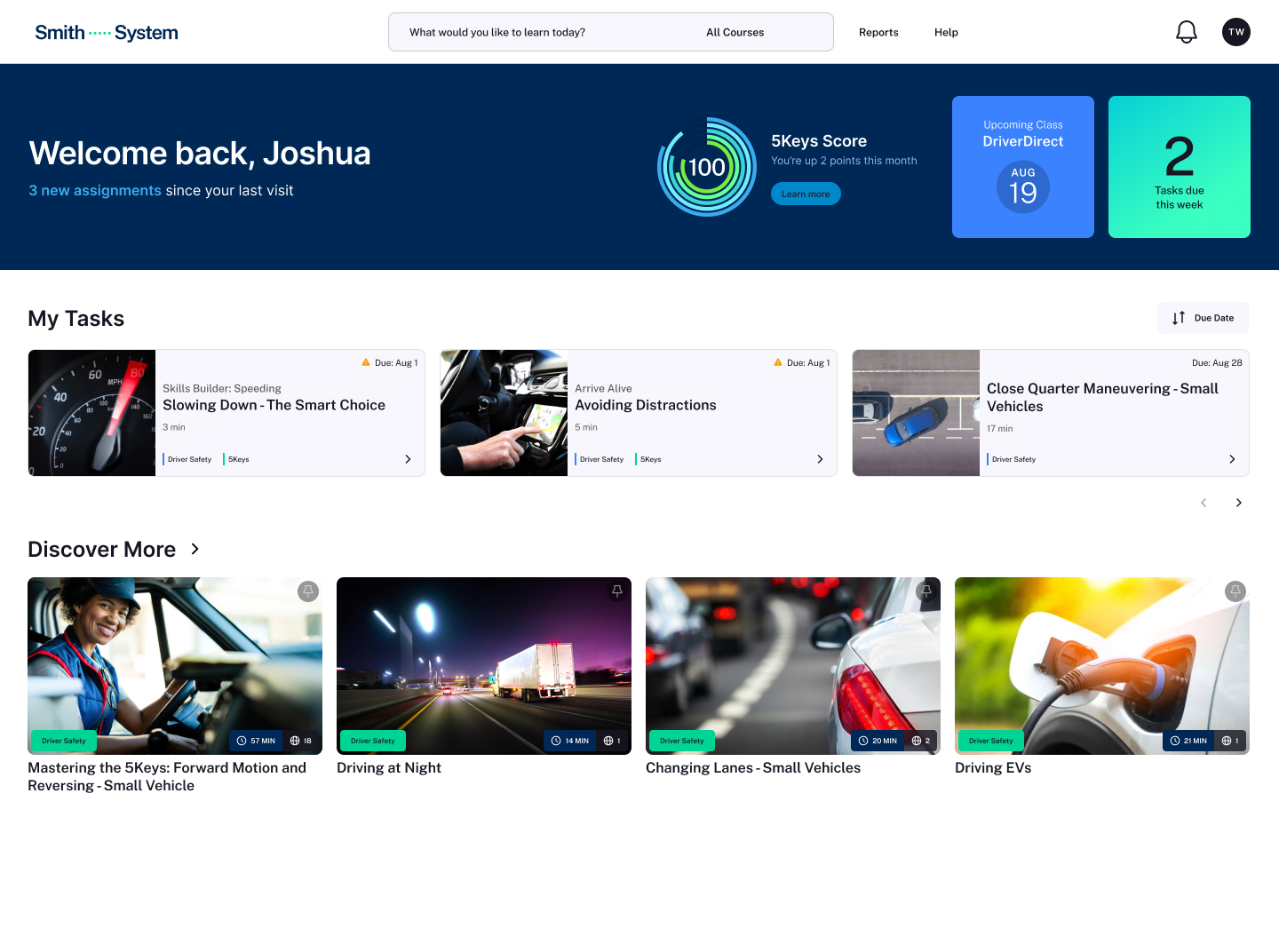 5 Keys Engage User View