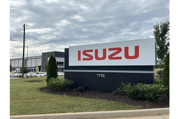 Isuzu corporate sign