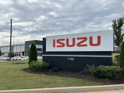 Isuzu corporate sign