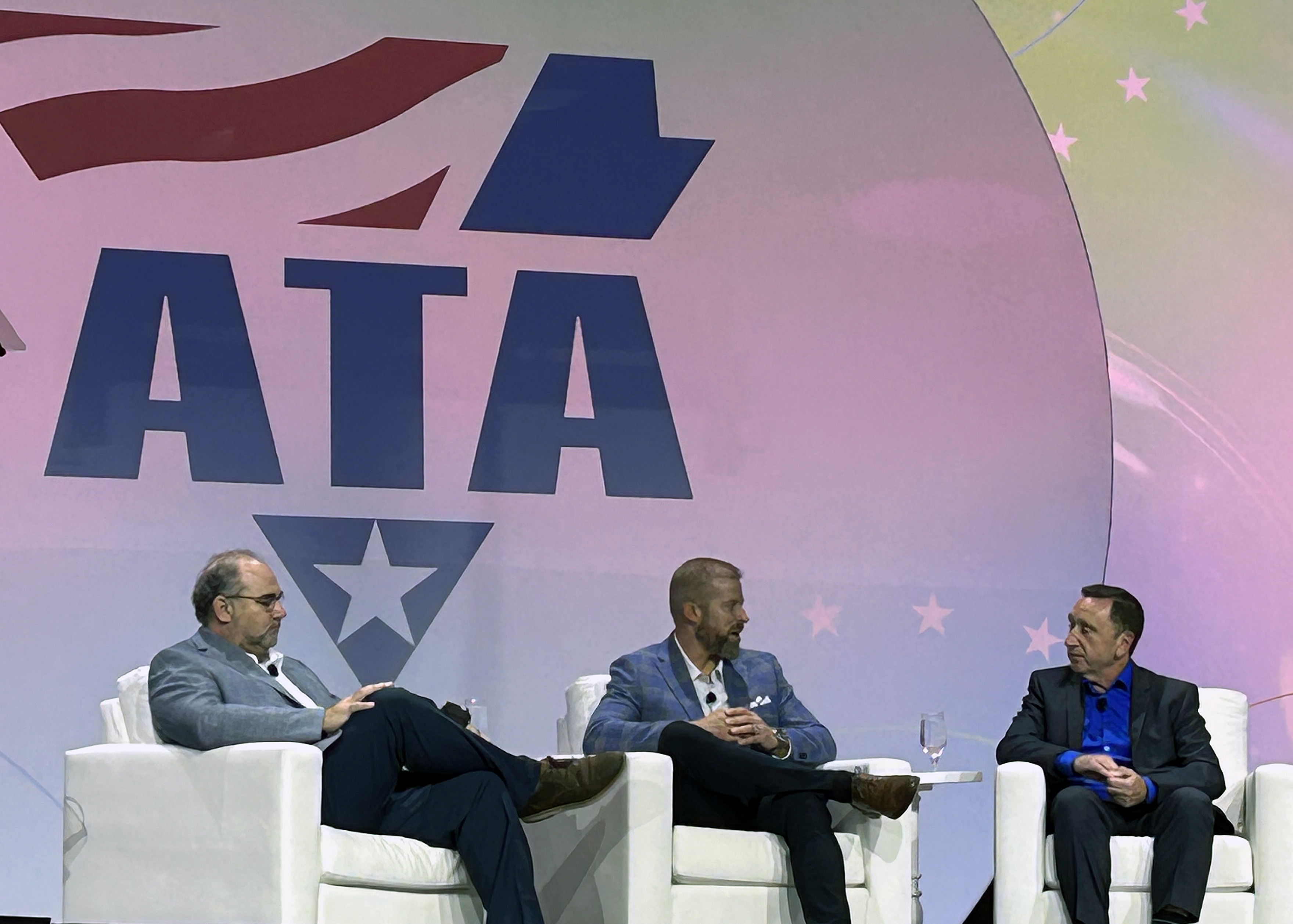 Ben Barnes Chief Information Officer, McLeod Software; John Paape Chief Information Officer, Roehl Transport; and Joe Russo VP IT & Security, ISAAC.