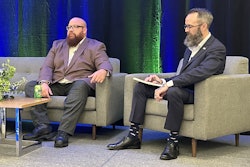 Art Ocain of Airiam (left) and Ben Wilkens of NMFTA (right) discuss incident response.