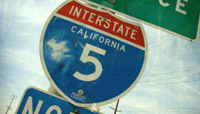 California Highway Roadsign