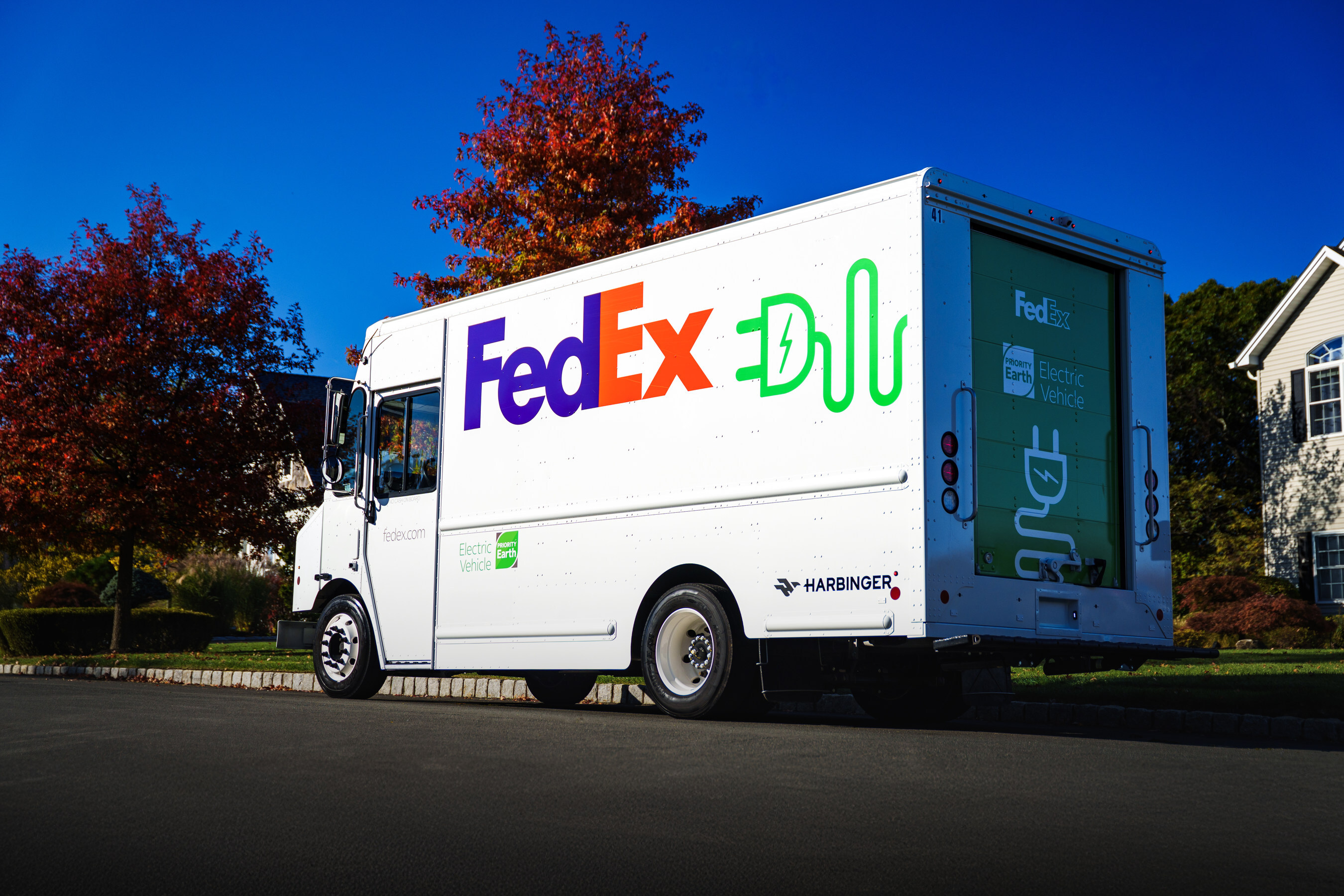 FedEx placed an initial order for 53 Harbinger electric vehicles.