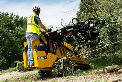 The ML130, seen here, offers more horsepower and truck-loading abilities for contractors taking on larger jobs.