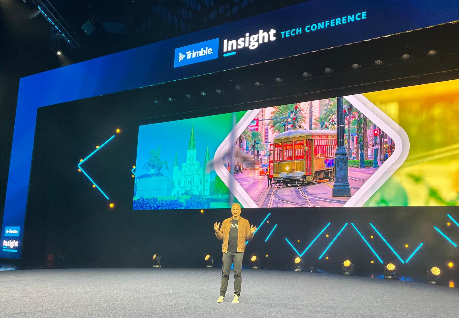 Trimble CEO Rob Painter at the company's Insight user conference in New Orleans.