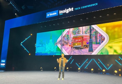Trimble CEO Rob Painter at the company's Insight user conference in New Orleans.