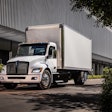 The Kenworth T280E is available with a two-string battery option, with eMotor ratings up to 270kW and 1,100 lb.-ft. of torque. The T280E offers up to 200 miles of range, making it ideal for pickup and delivery, as well as urban routes.