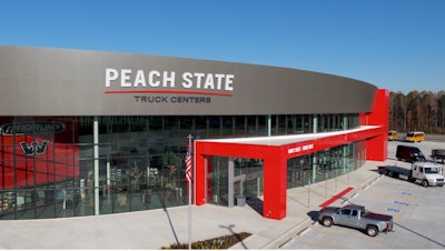 The new Peach State Truck Centers location in Villa Rica, Georgia, is located off I-20 at exit 26.