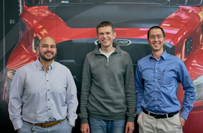 Chris Aranda, Nussbaum's chief commercial officer; Dustin Huber, Nussbaum's director of business analytics, and Tylier Dietrich, who led the original development of Sales Scope and is now Nussbaum Technology's president.