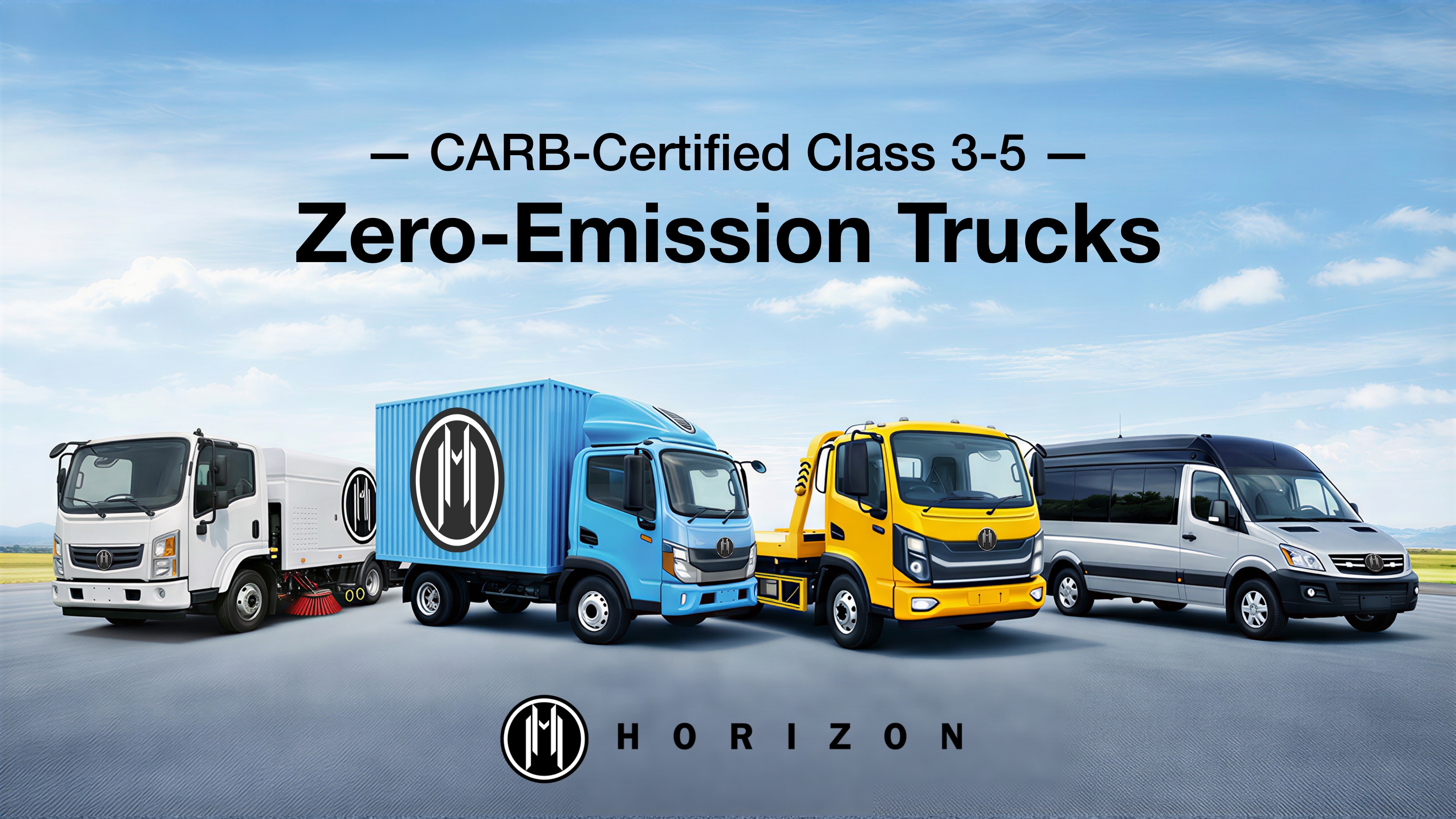Horizon Motor's battery-electric, zero-emission lineup.