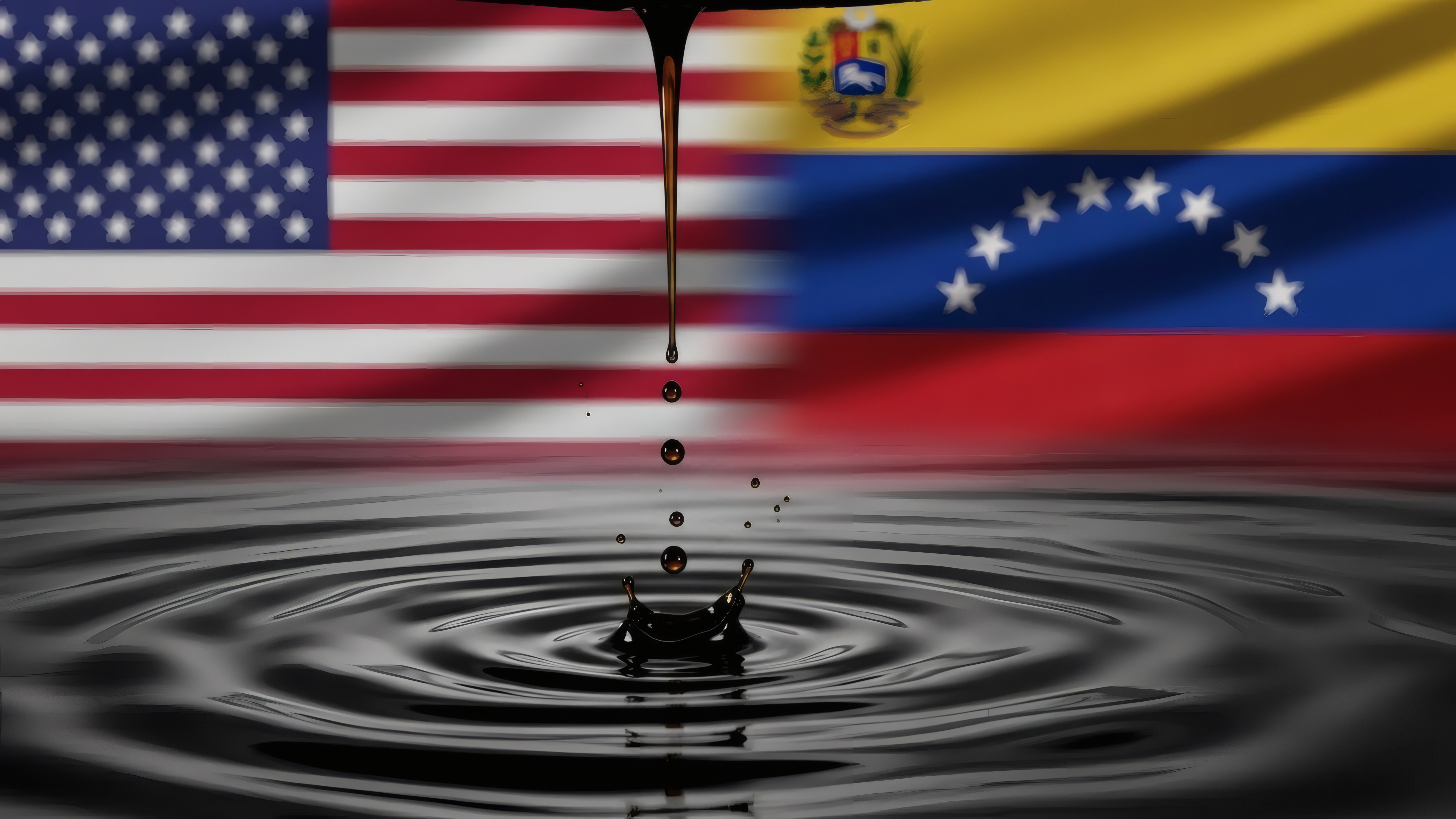 Us Venezuela Flags Oil Adobe Stock 1866630201