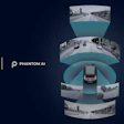 Autonomous vehicle sensor visualization showing 360-degree camera views and detection zones around a car