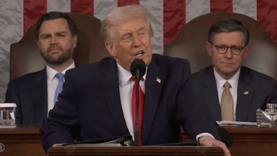 President Donald Trump used Tuesday night's State of the Union address to call on Congress to pass a bill that bars any state from granting commercial driver’s licenses (CDLs) to illegal immigrants.