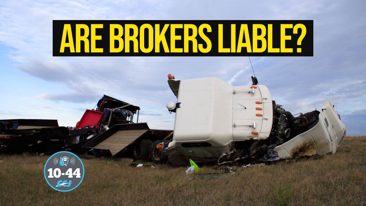 Broker liability in a large truck crash