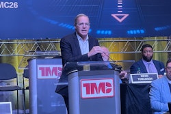 ATA's Chris Spear addresses attendees at the assocations' 2026 Technology & Maintenance Council Annual Meeting in Nashville.