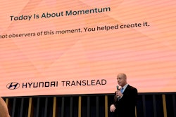 CEO Sean Kenney announces a new Hyundai Translead manufacturing facility in Will County, Ill.