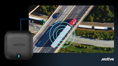 Motive&rsquo;s new compact tracking device is called Beacon, designed to locate containers and small equipment.