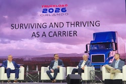 Graig Morin, President, Brown Dog Carriers; Chris Hummer, President, Don Hummer Trucking; Mark Walker, CEO, TransLand; and Ty Walker, Director of Finance, Stokes Trucking, at TCA Truckload 2026.