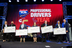 Five truck drivers have been named 2026 TCA Professional Drivers of the Year.