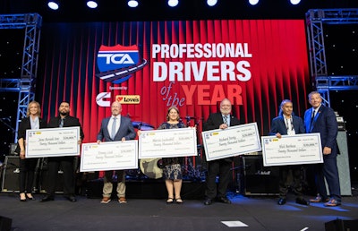 Five truck drivers have been named 2026 TCA Professional Drivers of the Year.