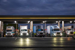 Trucks Fueling Night Adobe Stock 897902438