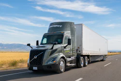 Westport's ACT Expo 2026 Volvo VNL 300 display truck featuring a high-pressure CNG fuel system for heavy-duty fleet applications.