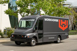 The Workhorse W56 battery-electric step van.