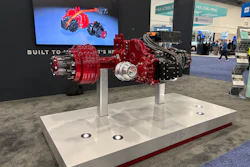 Hendrickson's new two-in-one drive axle and electric axle on display at ACT Expo 2026.