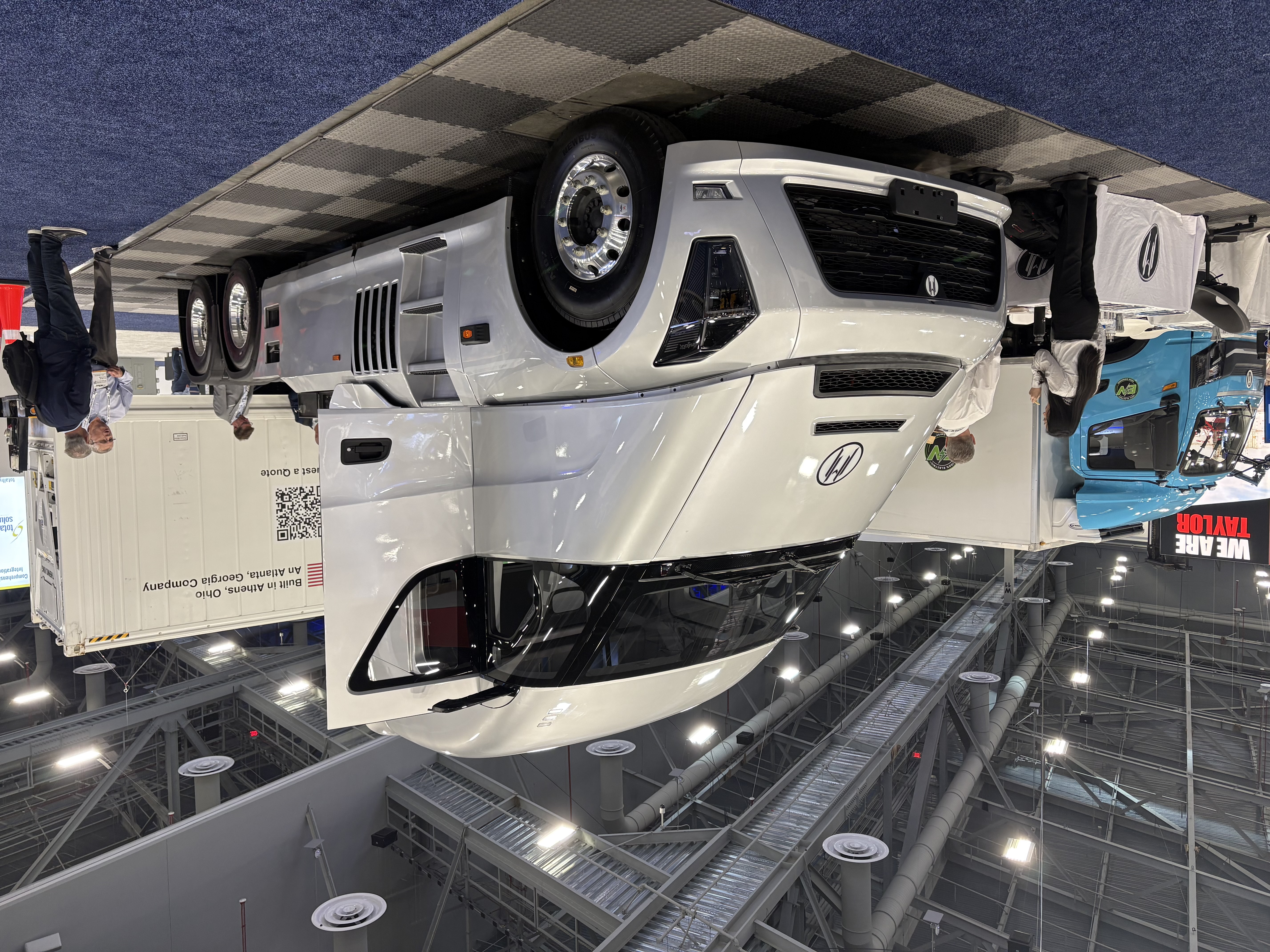 Horizon Motor's battery-electric Class 8 semi, a direct rival to the Tesla Semi, on display at ACT Expo 2026.
