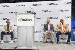 Imon Udeuhi, Cummins general manager of alternative fuels and fuel delivery systems; J.B. Hunt Transport Services Vice President of Energy and Sustainability Jerrod Mounce; Paper Transport Chief Commercial Officer Jared Stedl; Dave DeMoss, co-founder and executive leader of Midwest Logistics Systems; Marc Rowe Director of Sales, Love’s Travel Stops – Alternative Energy.
