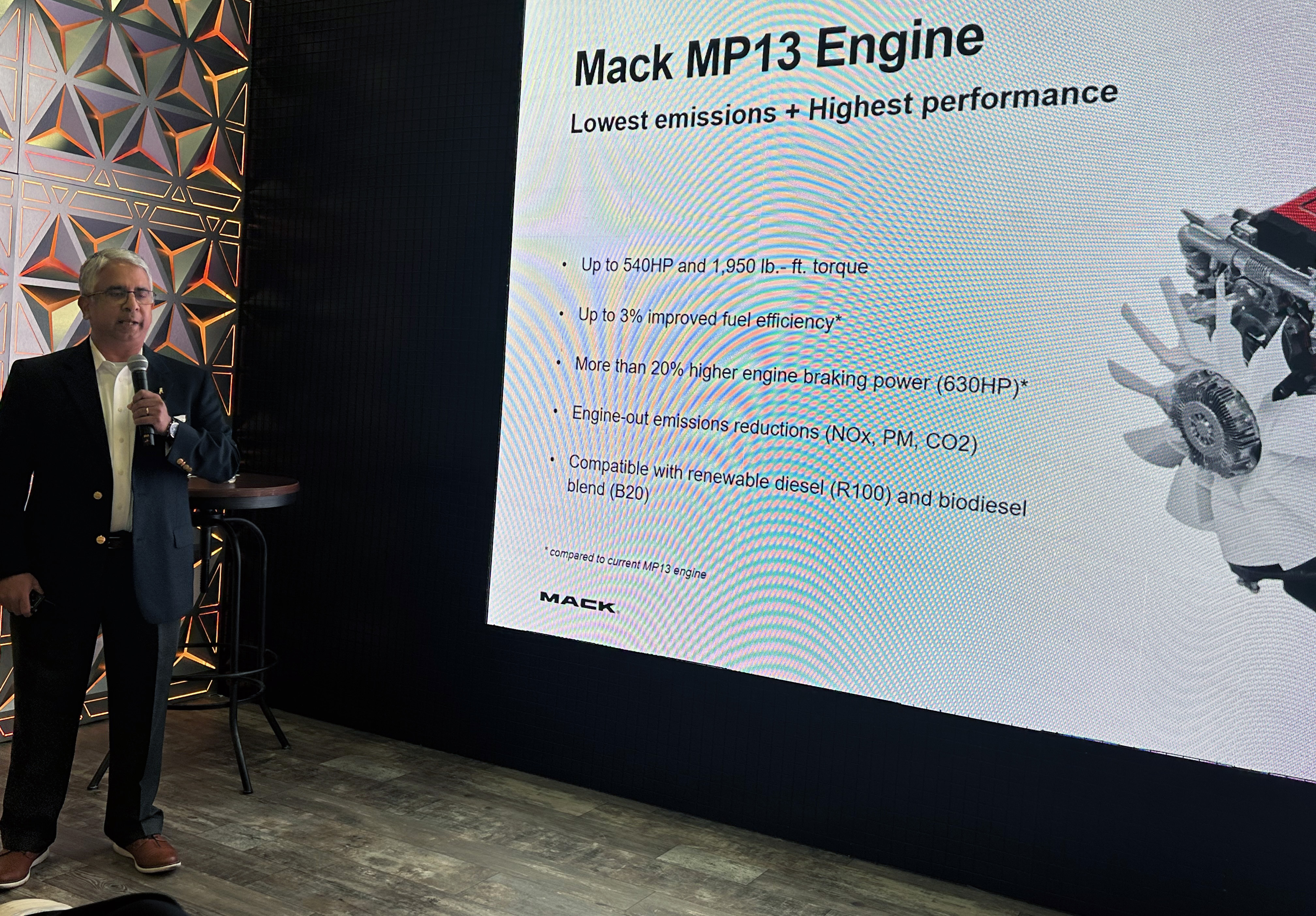 Mack Senior Vice President Govi Kannan.