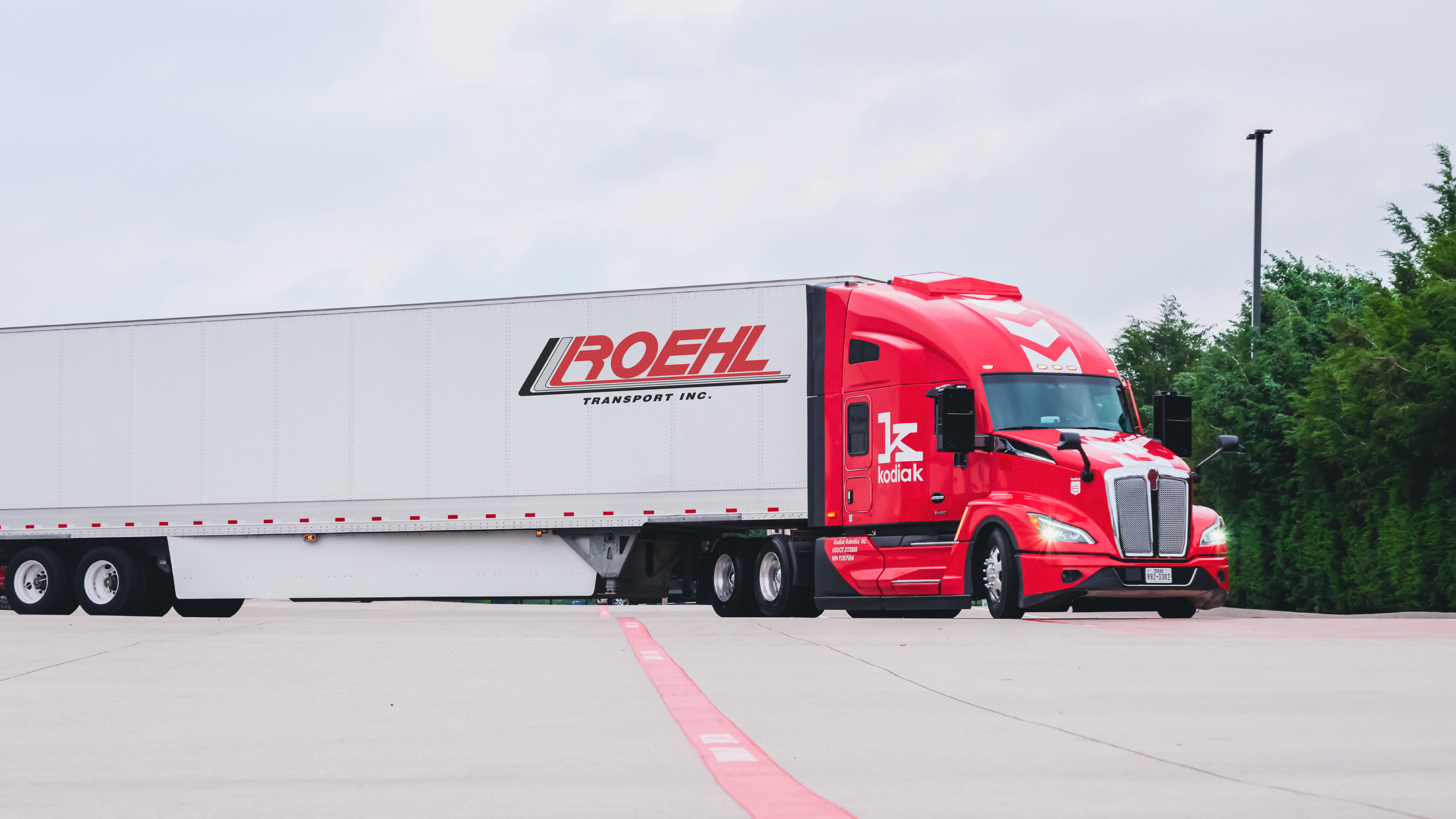 Starting in April, trucks equipped with the Kodiak Driver, Kodiak&rsquo;s autonomous system, began hauling freight between Dallas and Houston four times roundtrip per week for Roehl.