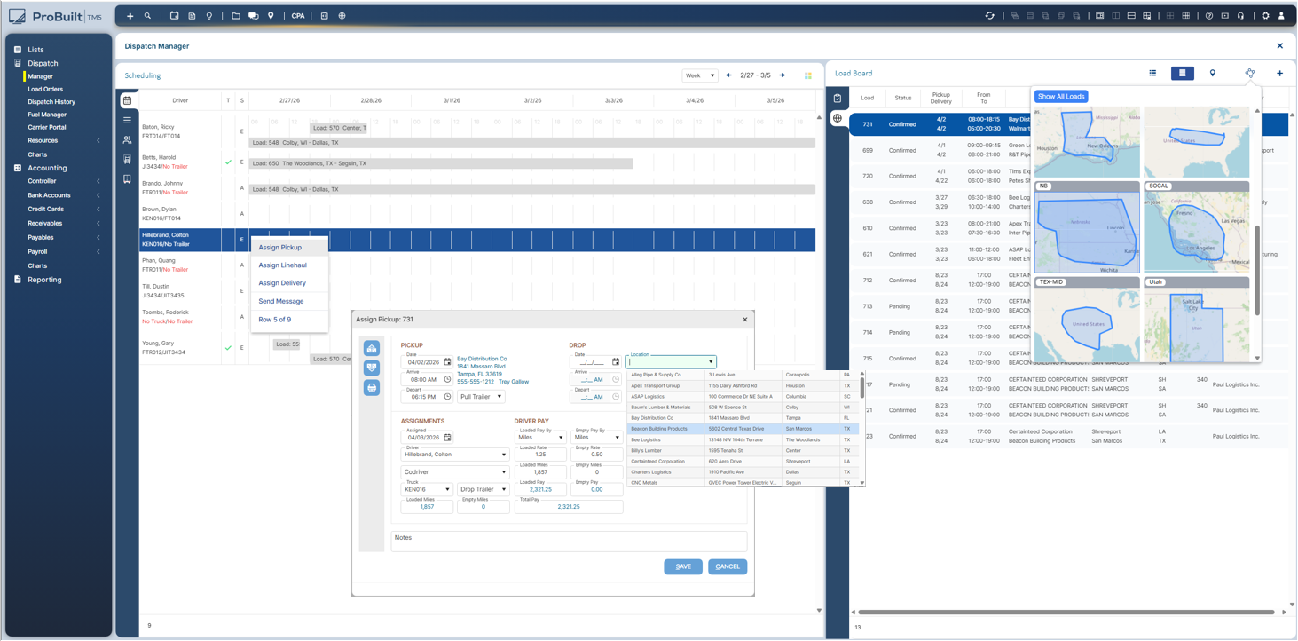 ProBuilt TMS, set to launch in June, gives users the ability to open infinite tabs in a browser-based setting.