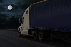 Semi Truck Night Highway Hours Hos