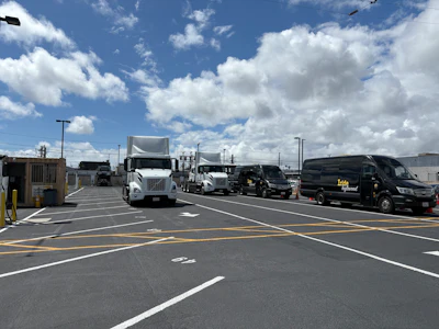 Zeem Solutions' LAX charging depot which just achieved 350,000 charging sessions.