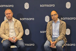 Samsara Chief Product Officer Johan Land and Samsara CEO Sanjit Biswas