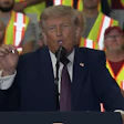 President Donald Trump spoke Tuesday afternoon at Mack Trucks' Lehigh Valley Operations (LVO) in Macungie, Pa.