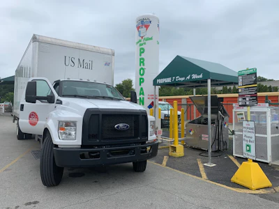 McAbee Trucking has been a contractor for the U.S. Postal Service for 55 years and last year became a 100% propane box truck fleet.