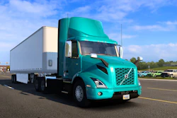 The Volvo VNR Electric as it appears in American Truck Simulator.