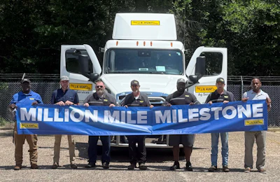 This week, J.B. Hunt's live haul fleet at Wayne Sanderson Farms in Dothan, Ala., celebrated its eighth driver to reach 1 million safe miles.