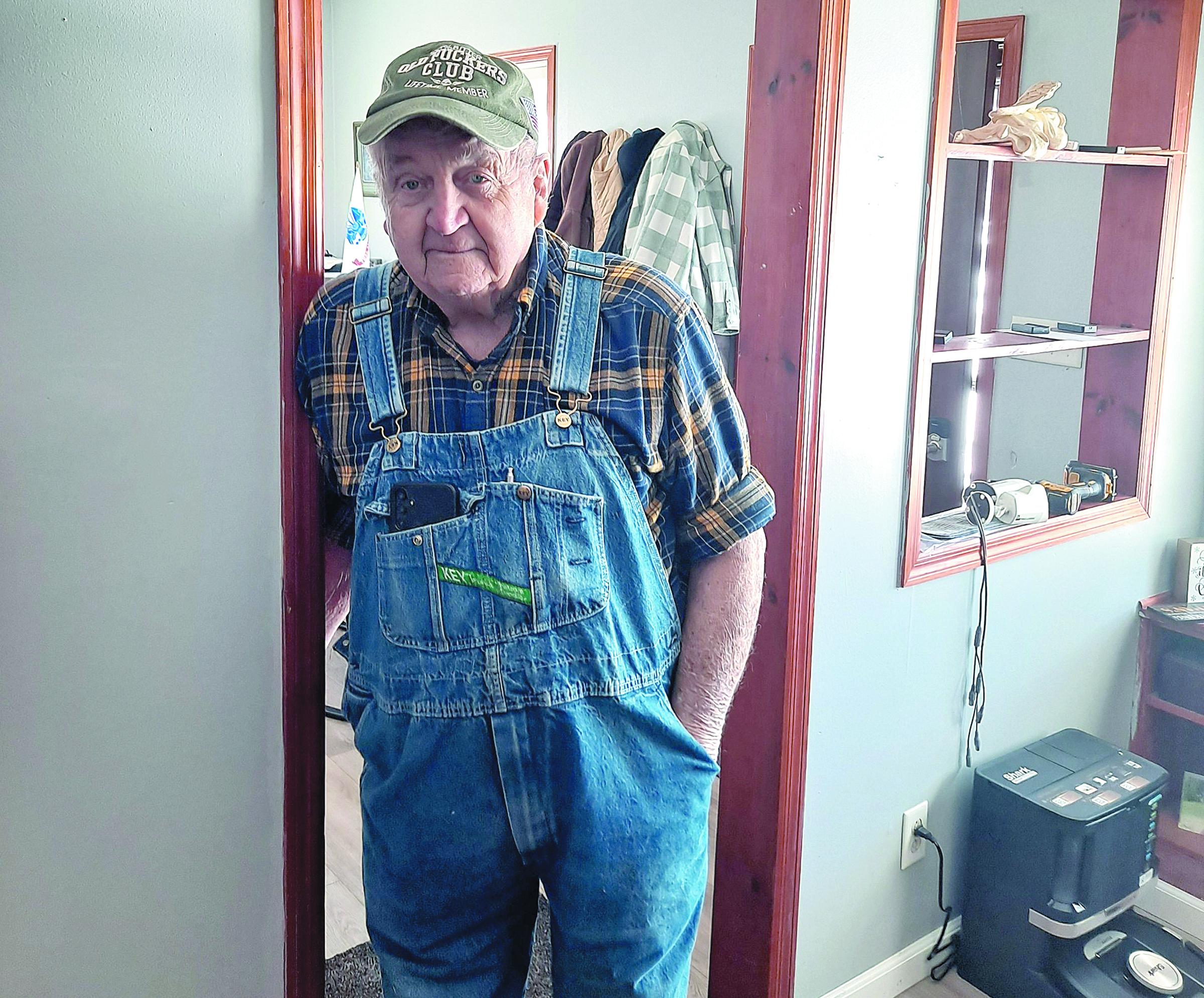 Orrin Asmus is a 94-year-old trucker out of Iowa who is seeking the Guinness World Records title of oldest truck / lorry / heavy goods vehicle driver (male).